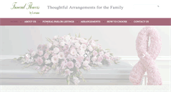 Desktop Screenshot of funeralflowersbylorraine.com